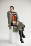 Wallace Sewell LAMBSWOOL STRIPE SCARVES -Strathay - AMBER ORANGE