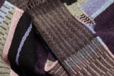 Wallace Sewell LAMBSWOOL STRIPE SCARVES -Strathay - ELDERBERRY PURPLE