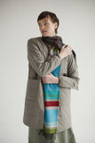 Wallace Sewell LAMBSWOOL STRIPE SCARVES -Strathay - VERDIGRIS TURQUOISE