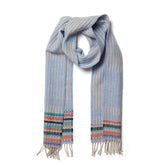 Wallace Sewell LAMBSWOOL TEXTURE SCARVES - Bothy - PERIWINKLE SKY