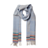 Wallace Sewell LAMBSWOOL TEXTURE SCARVES - Bothy - PERIWINKLE SKY