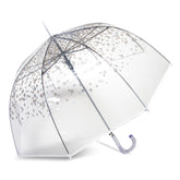 Rain Essentials 52" in Stick Umbrella // Silver Dots - “available in store only”