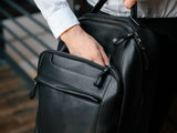 Leather RFID Backpack