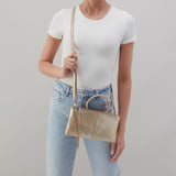 Sable Crossbody in Metallic Leather