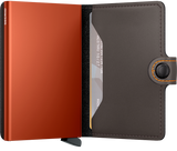 Miniwallet // Matte Truffle/Orange