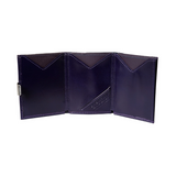Exentri Leather Wallet - Purple Haze - Unfold