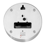 Mondaine Table Clock 125mm Aluminum Mini Alarm Clock-Silver