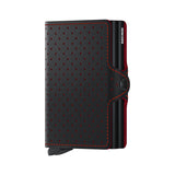 Twinwallet // Perforated Black-Red