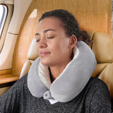 Quilted memory foam travel pillow