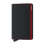 Slimwallet // Matte Black & Red