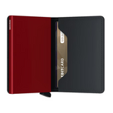 Slimwallet // Matte Black & Red