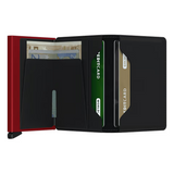 Slimwallet // Matte Black & Red