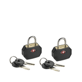 Mini Padlocks, 2 Pack Black