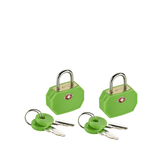 Mini Padlocks, 2 Pack Green