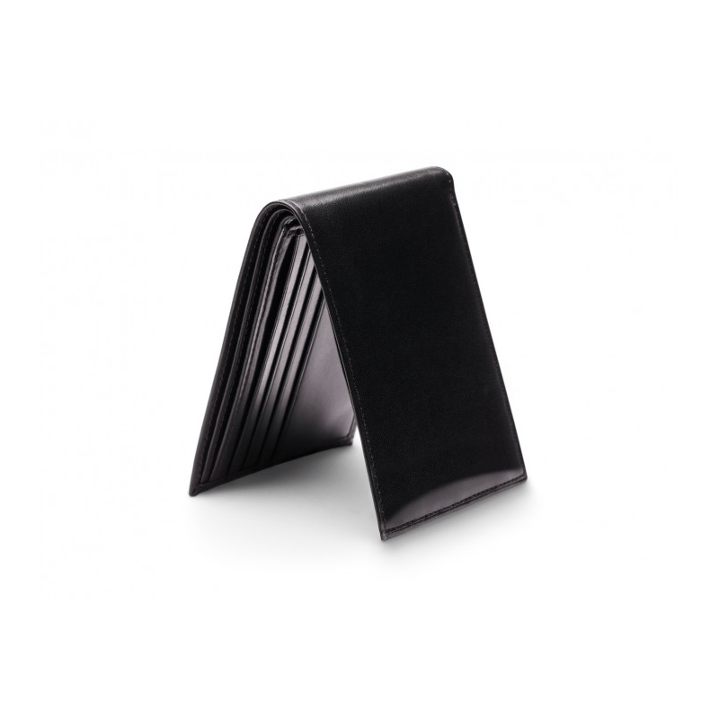 その他 OLD WALLET BLACK Old Leather 8 Pocket Wallet RFID – pertuttistore
