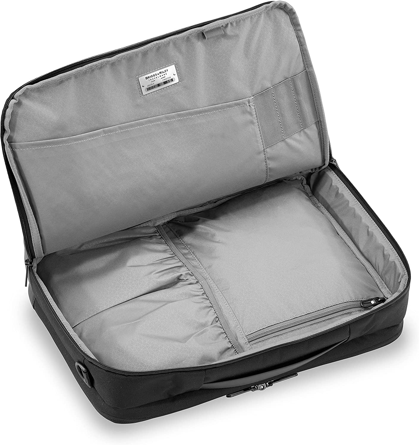 Hybrid Convertible Laptop Backpack Briefcase 17" Black pertuttistore