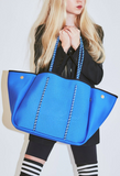 Sporty Spice Neoprene Tote // CORNFLOWER