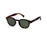 Sunglass #C Tortoise Green Lenses