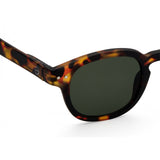 Sunglass #C Tortoise Green Lenses