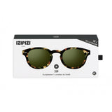 Sunglass #C Tortoise Green Lenses