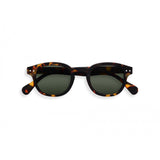 Sunglass #C Tortoise Green Lenses