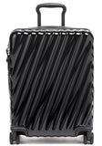 19 Degree Black Continental Expandable 4 Wheeled Carry-On // Black